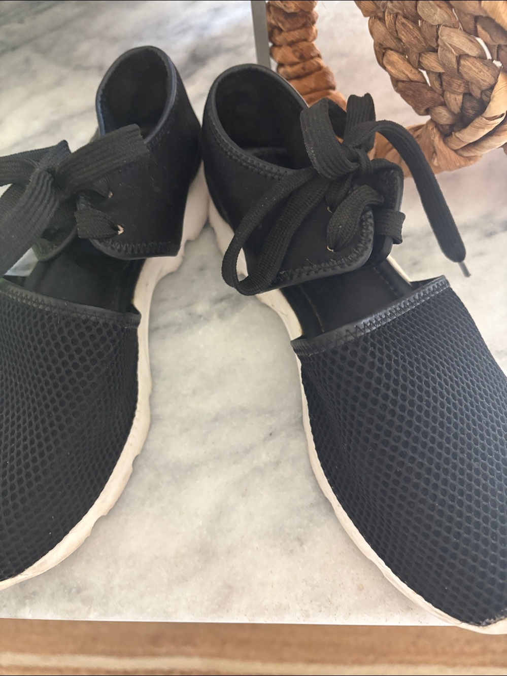 Women's Black two piece hybrid sneaker